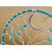 blue crackle glass bead details blue metal crescent moon with filigree 